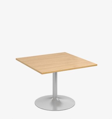 Trumpet Base Square Table - London Office Furniture Warehouse