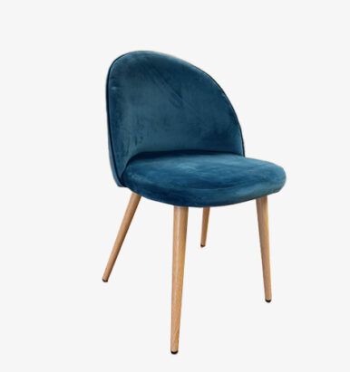 Velvet Chairs in Blue - Office furniture in London